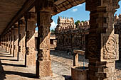 The great Chola temples of Tamil Nadu - The Airavatesvara temple of Darasuram. The prakara-wall surrounding the temple. 